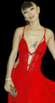 Different pictures of the chinese actress <b>Bai Ling</b>, that (don't be fooled by the tiny thumbnails) seems to like showing her nipples to everyone, especially on a red carpet when wearing a stunning and revealing red dress.