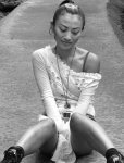Sometimes the sexy chinese actress Bai Ling takes some trip and walks wild in the wild... undressing too, surely because of the  heat.