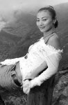 Sometimes the sexy chinese actress Bai Ling takes some trip and walks wild in the wild... undressing too, surely because of the  heat