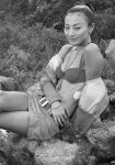 Sometimes the sexy chinese actress Bai Ling takes some trip and walks wild in the wild... undressing too, surely because of the  heat